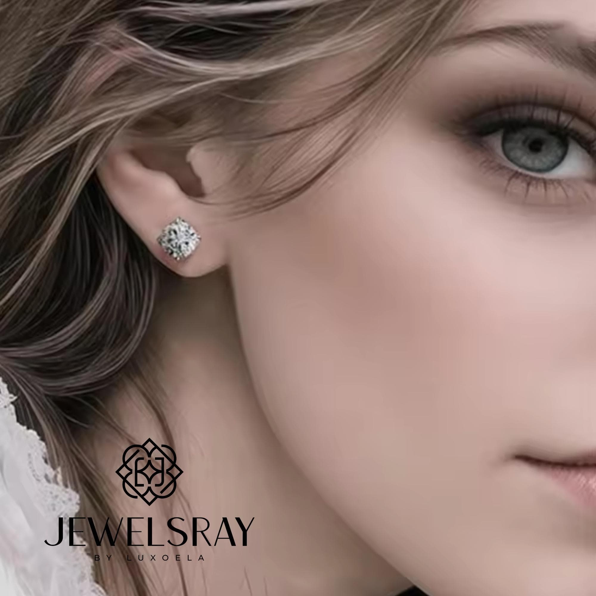 Anting Isbeth Moissanite Earrings Perhiasan Elegant Solitaire Fancy Diamond Look Jewelry Kawin Tunangan Wedding Engagement Lamaran Married Bridal Jewelsray Intan Permata