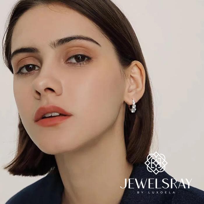 Anting Esme Moissanite Earring Diamond Look Lamaran tunangan kawin