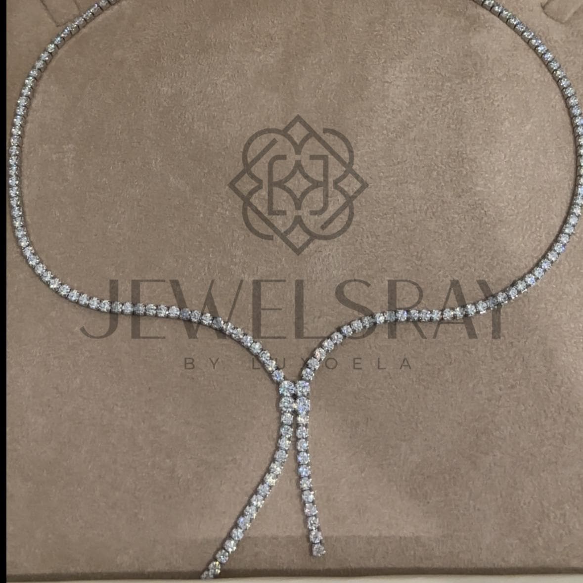 Kalung Minerva Moissanite Tennis Necklace Fancy Elegant Bride Jewels