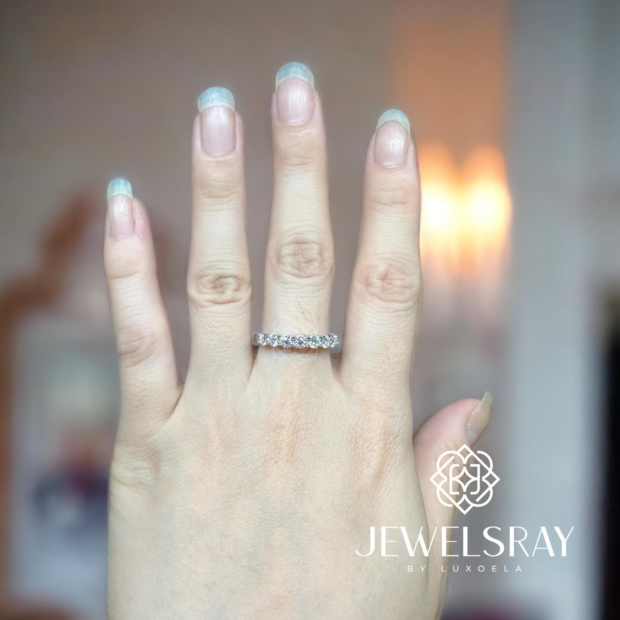 Claude Ring Adjustable Moissanite - Diamond Look Cincin Kawin Berlian