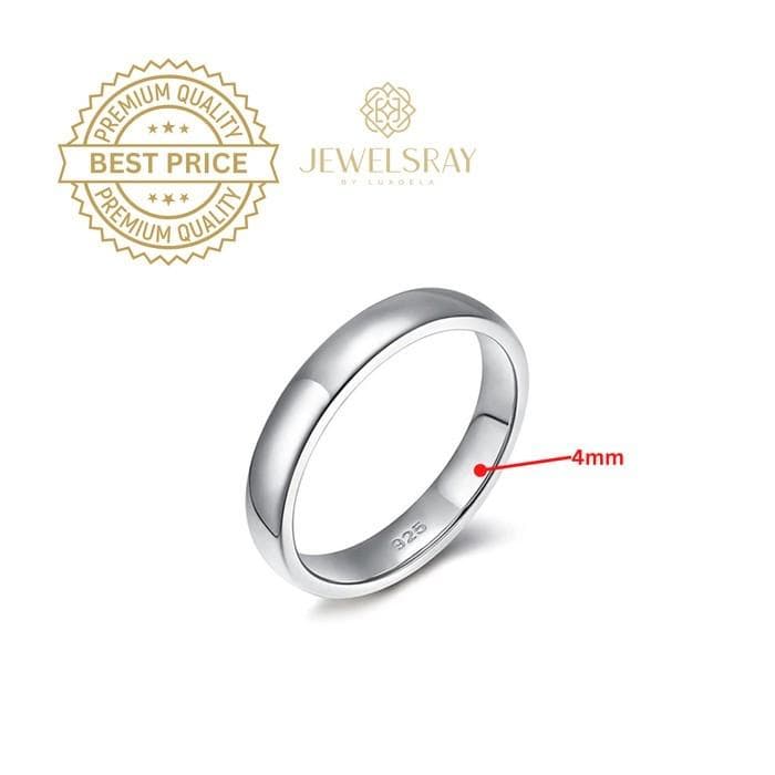 Cincin Kawin Perak Klasik Omi Tunangan Lamaran Married Jewelsray CZ