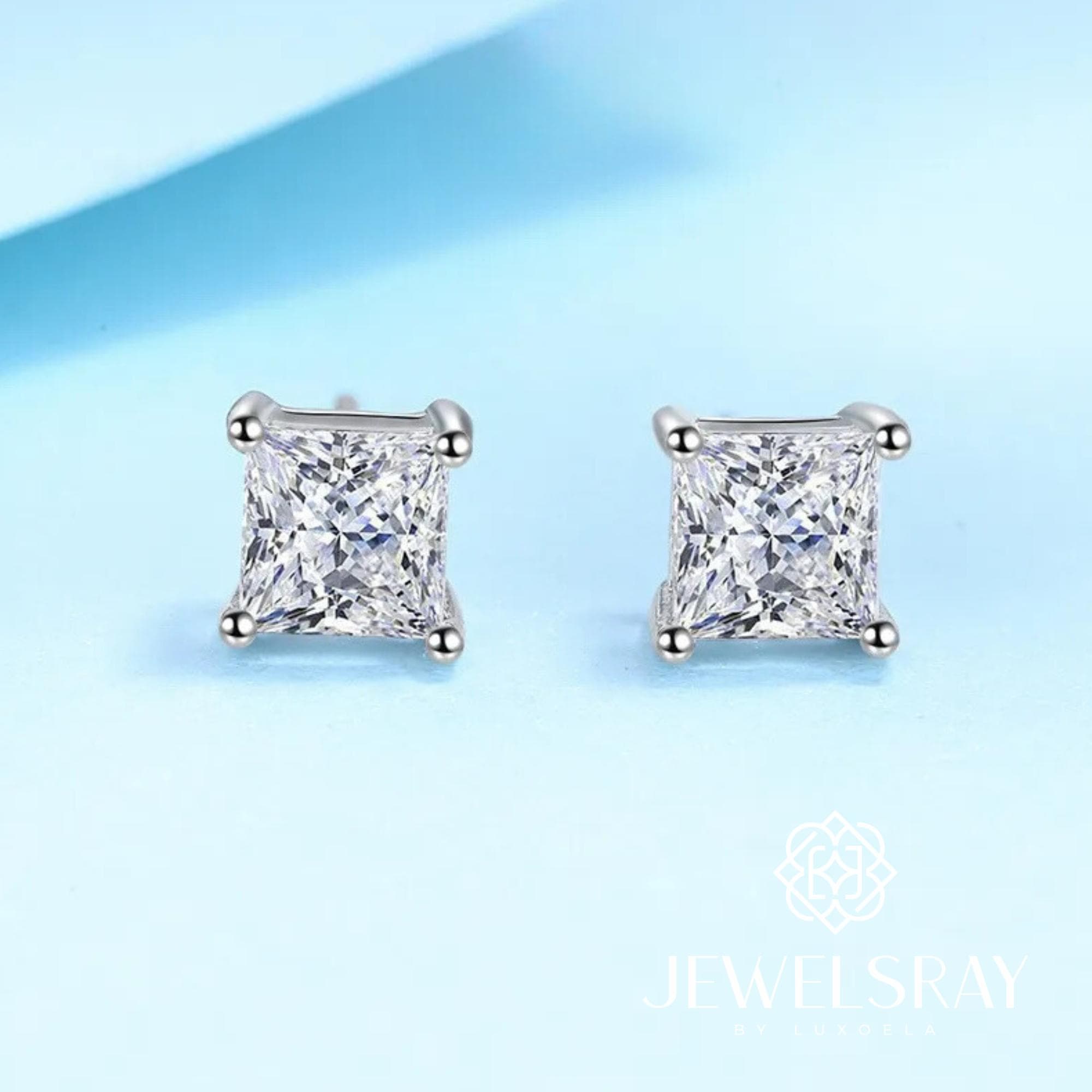 Anting Emillie Moissanite Earrings Diamond Look Lamaran Kawin Tunangan