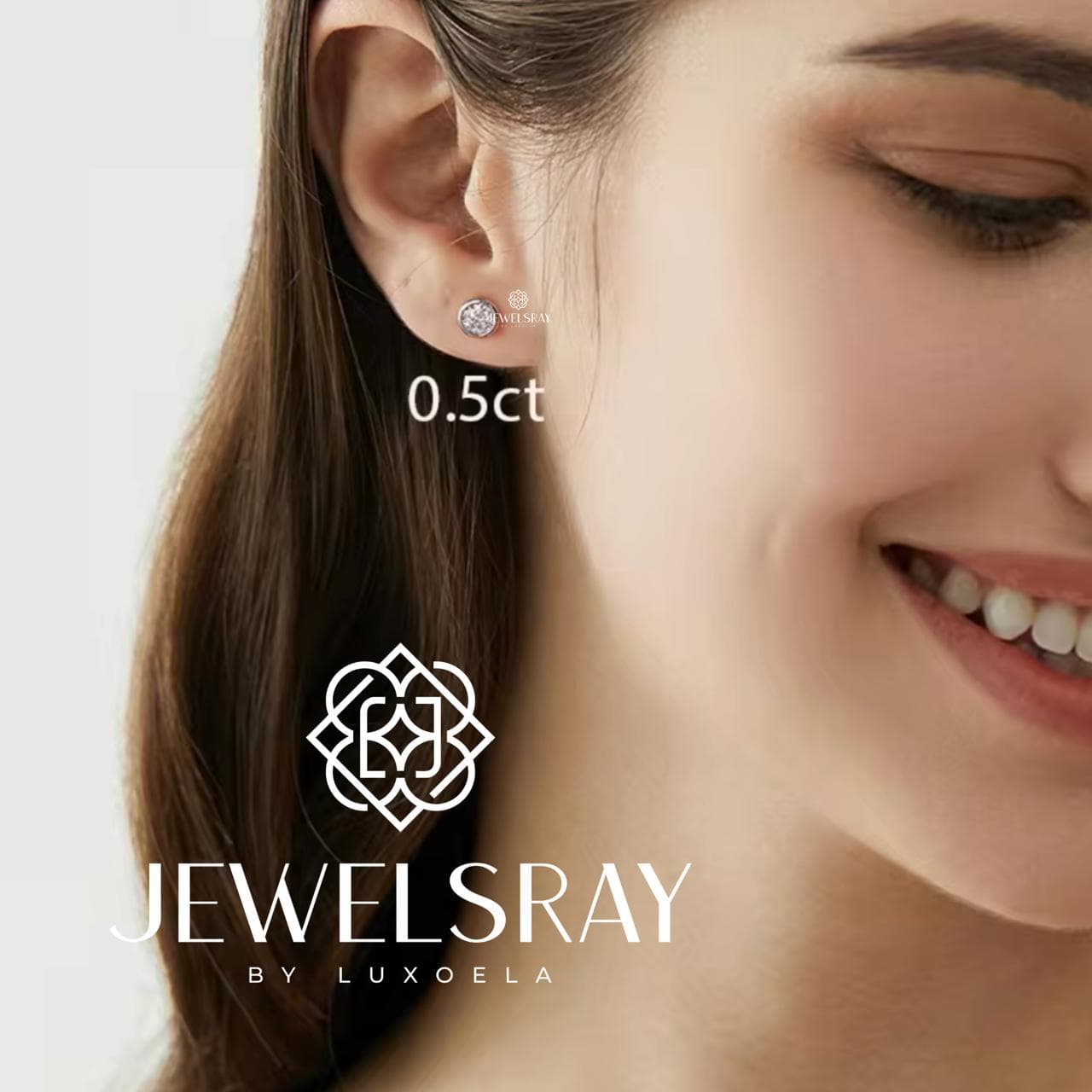 Anting Lane Moissanite Earrings Diamond Look Lamaran Kawin Tunangan