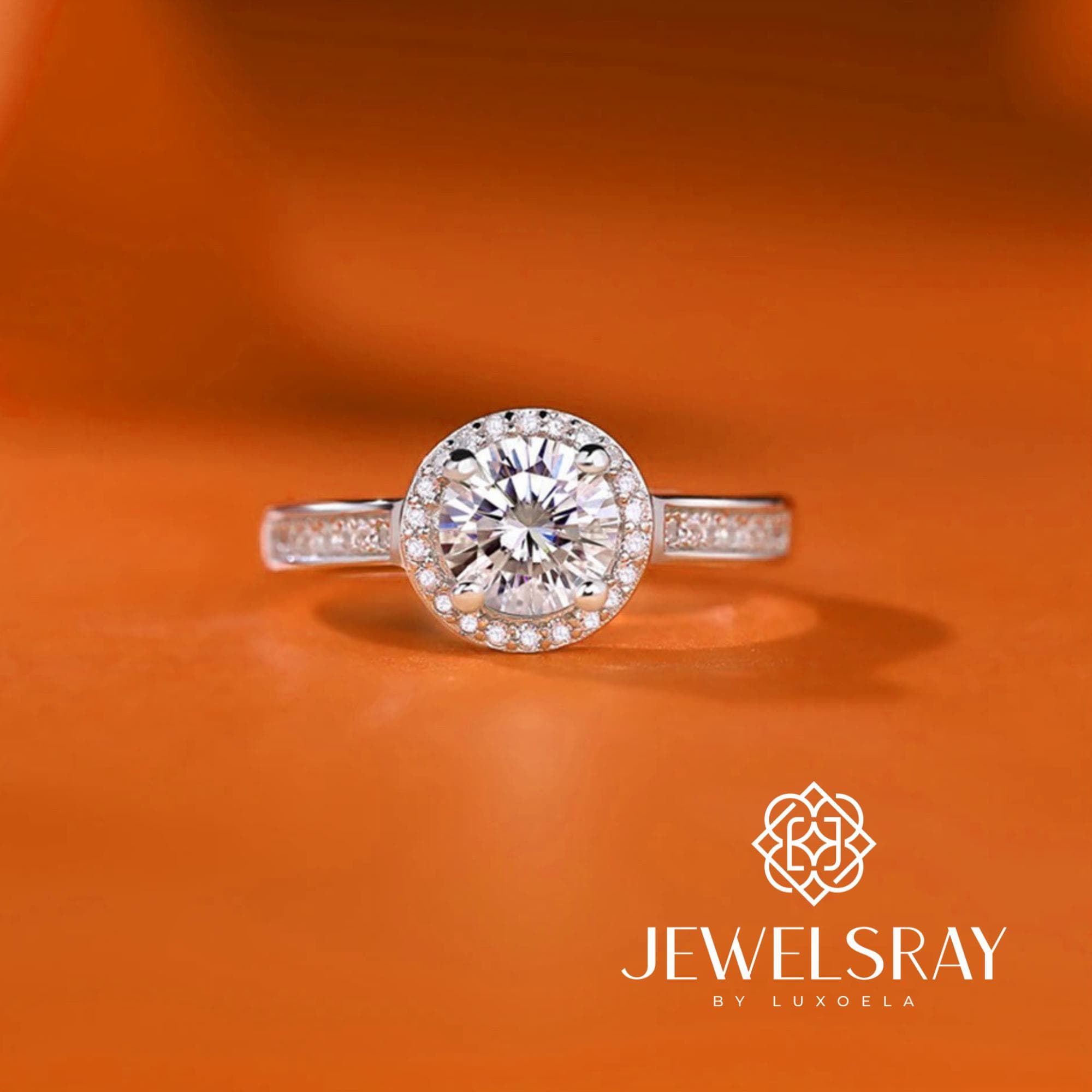 Quinn Ring Adjustable Moissanite - Diamond Look Cincin Kawin Berlian