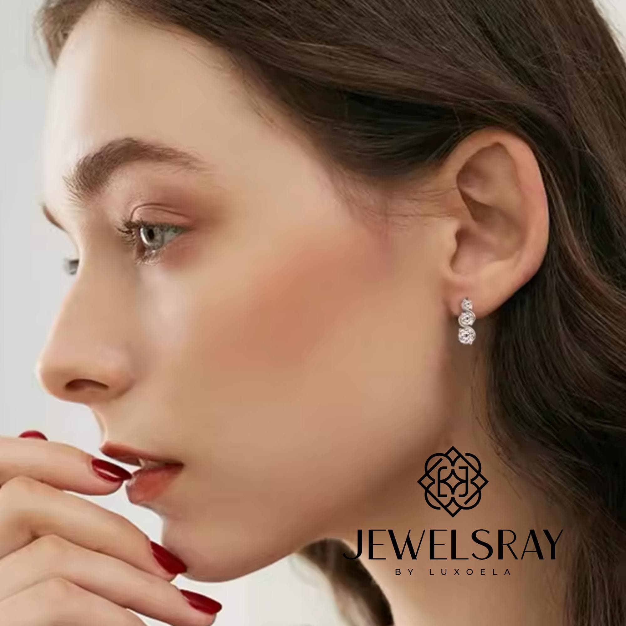 Anting Fairley Moissanite Earrings Perhiasan Elegant Solitaire Fancy Diamond Look Jewelry Kawin Tunangan Wedding Engagement Lamaran Married Bridal Jewelsray Intan Permata