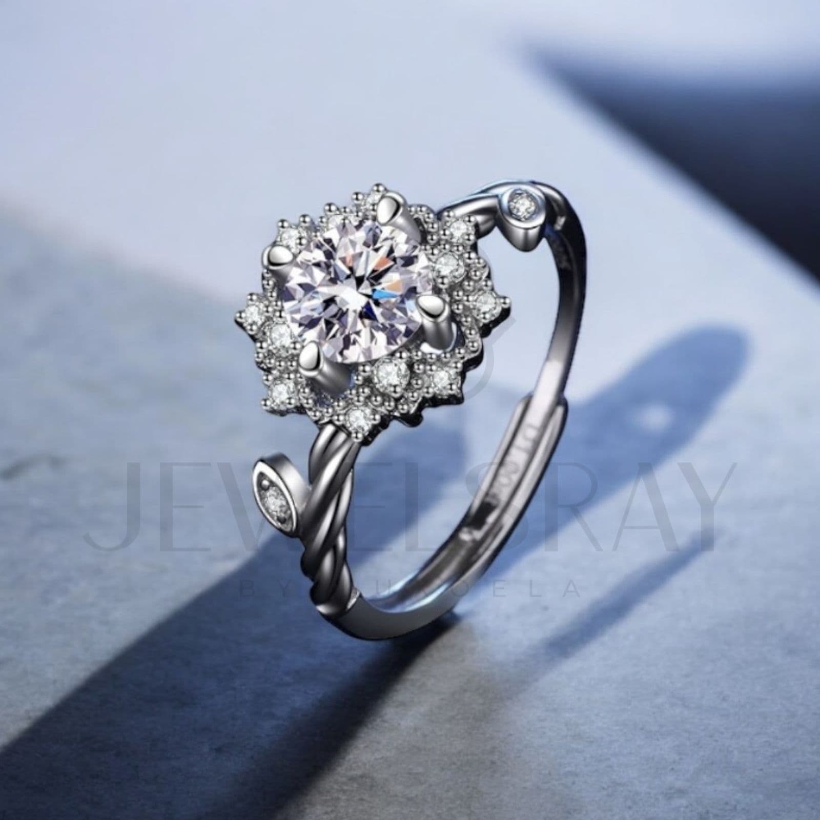 Cincin Amarys Ring Moissanite Diamond Look Kawin Perhiasan Elegant Fancy Jewelry Cincin Tunangan Wedding Ring Engagement Ring Lamaran Jewelsray Intan Permata Luxoela