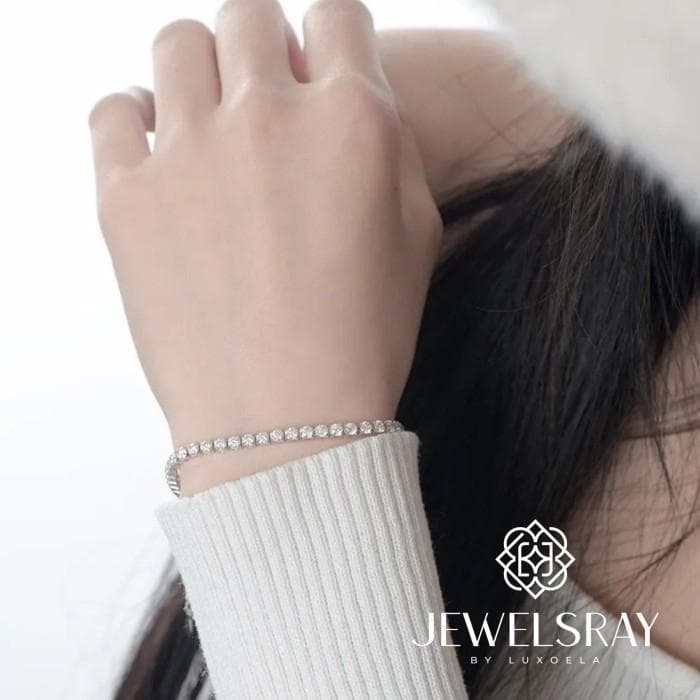 Gelang Tennis Gretchen Moissanite Bracelet Diamond Look Aurel Kawin
