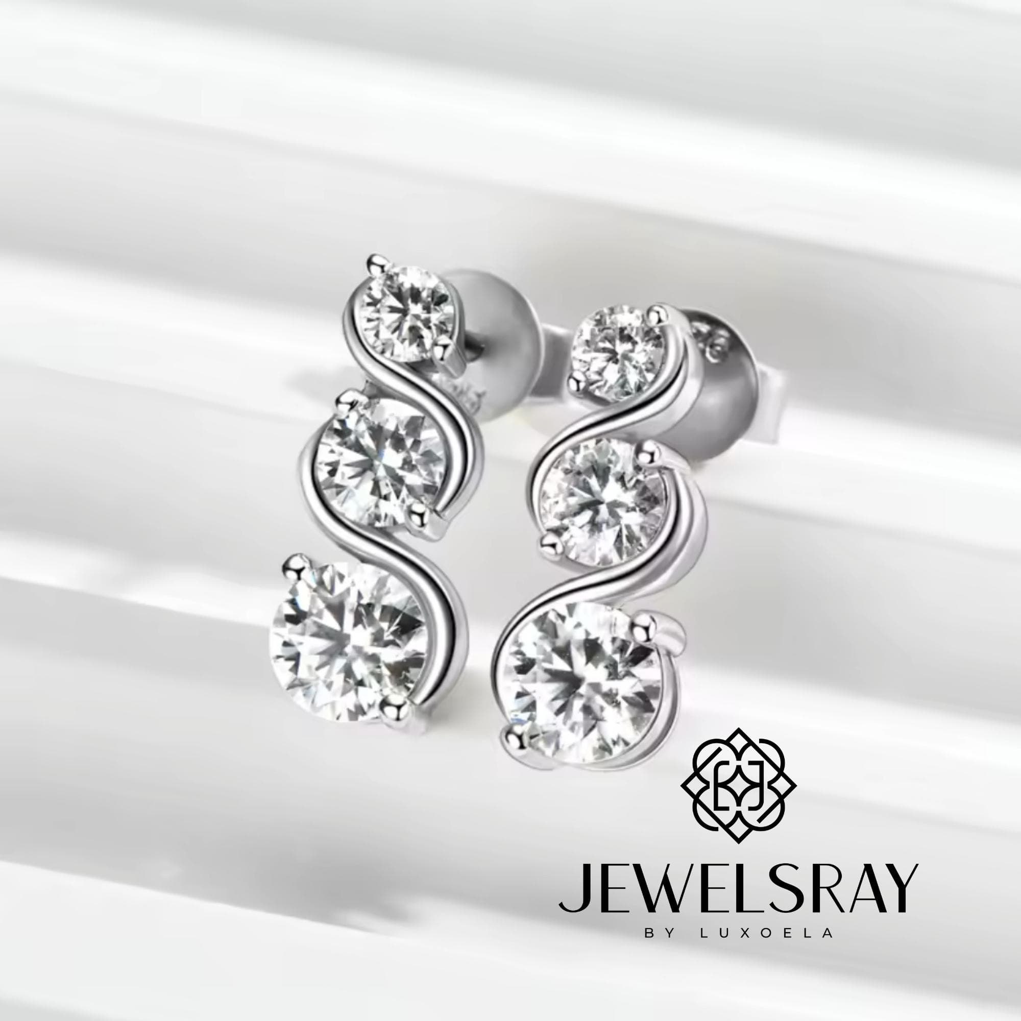 Anting Fairley Moissanite Earrings Perhiasan Elegant Solitaire Fancy Diamond Look Jewelry Kawin Tunangan Wedding Engagement Lamaran Married Bridal Jewelsray Intan Permata