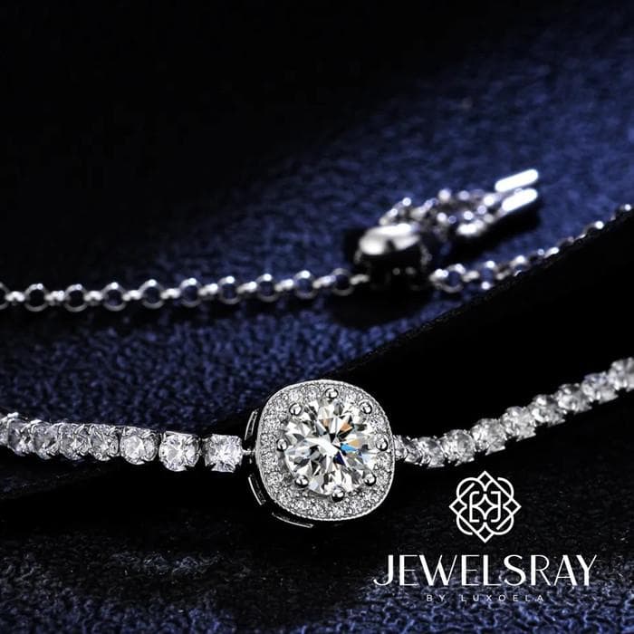 Gelang Ivanka Moissanite Bracelet Diamond Look Tunangan Kawin Lamaran