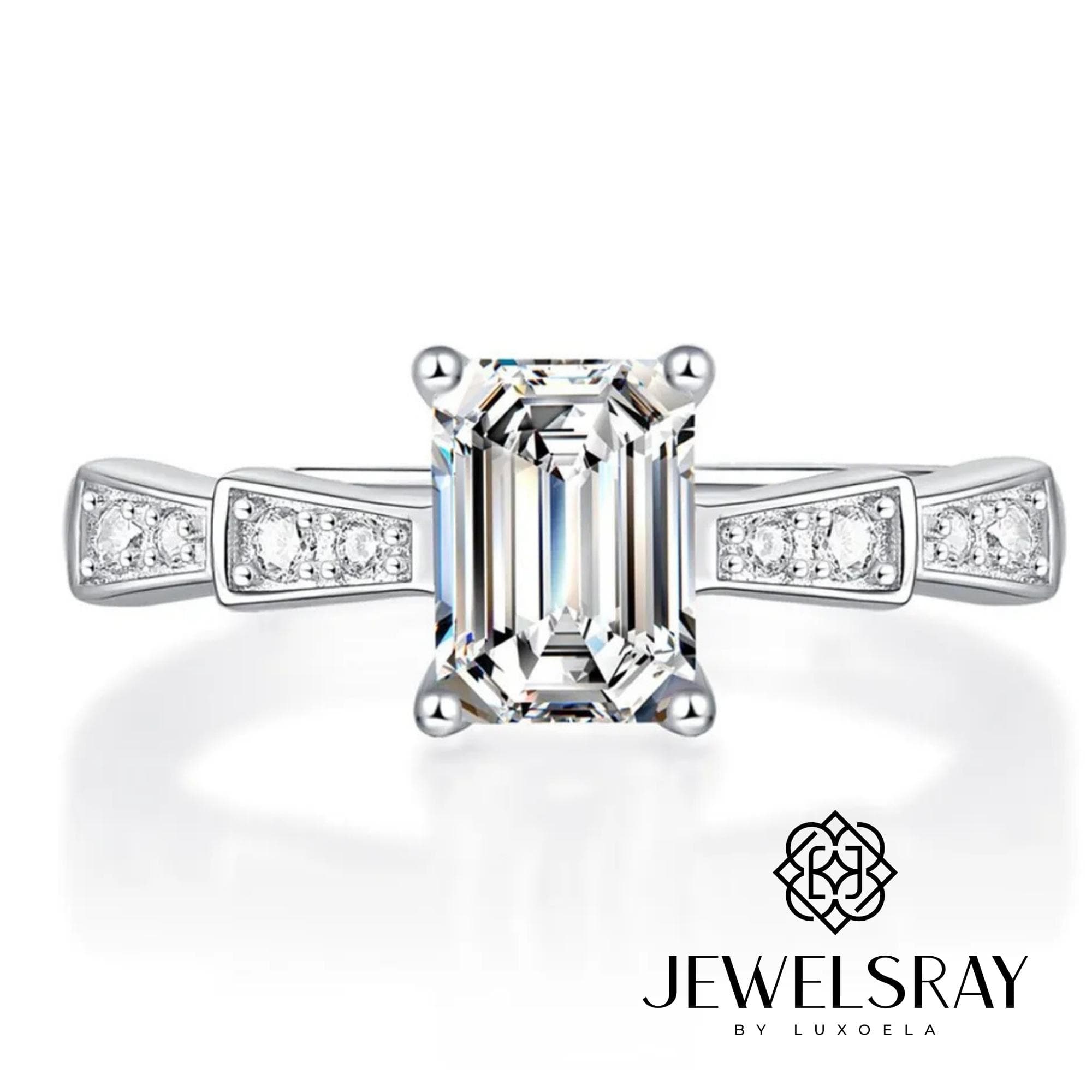 Cincin Poppi Moissanite Ring Diamond Look Lamaran Tunangan Kawin
