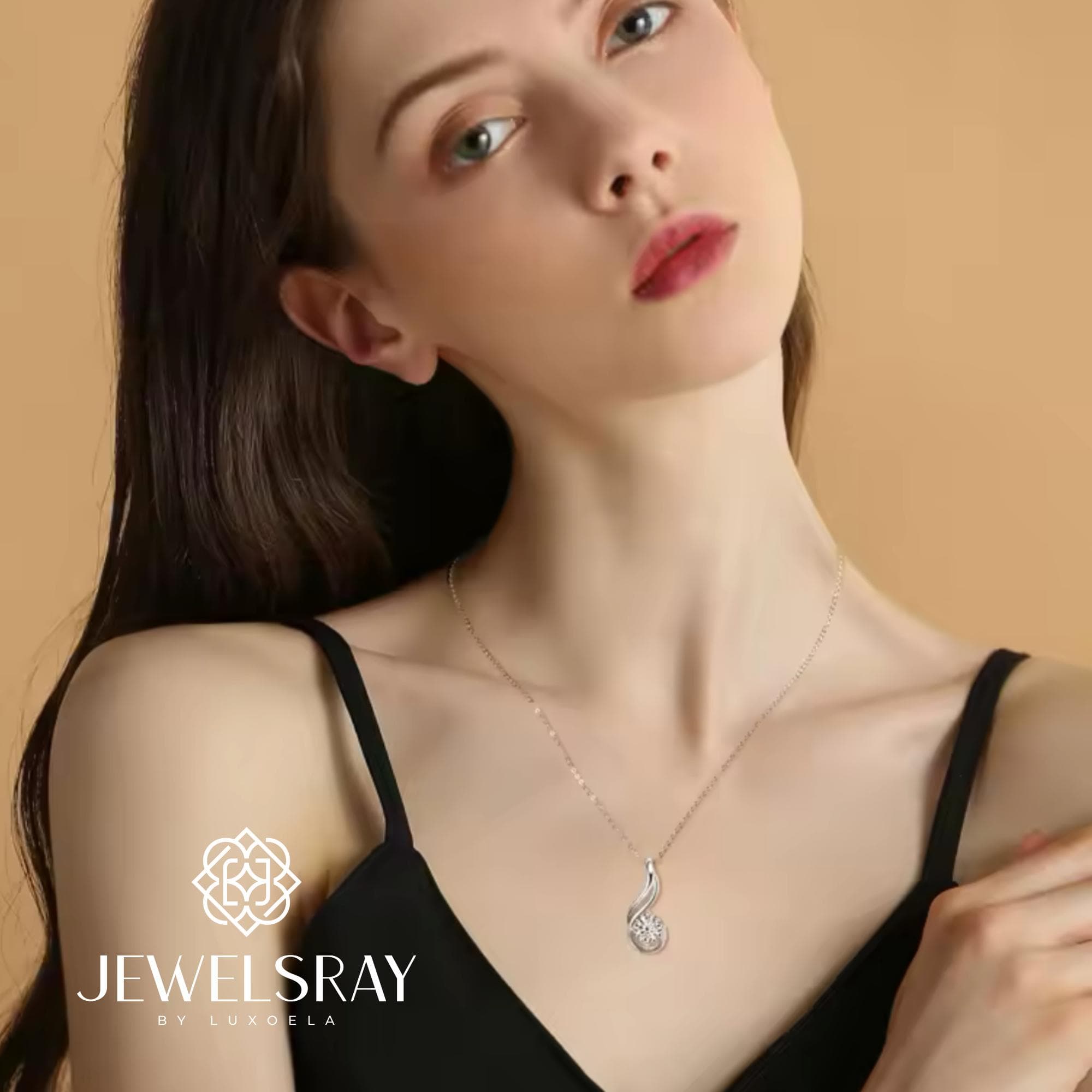 Melody Necklace - Moissanite Necklace Diamond Look Lamaran Kawin Tunangan