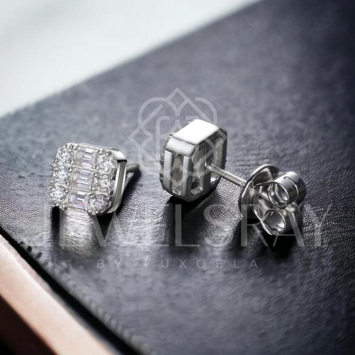 Anting Gisell Moissanite Earring Diamond Look Lamaran tunangan