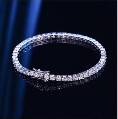 Gelang Tennis Moissanite Libertee Fancy Elegant Tennis Bracelet Jewels