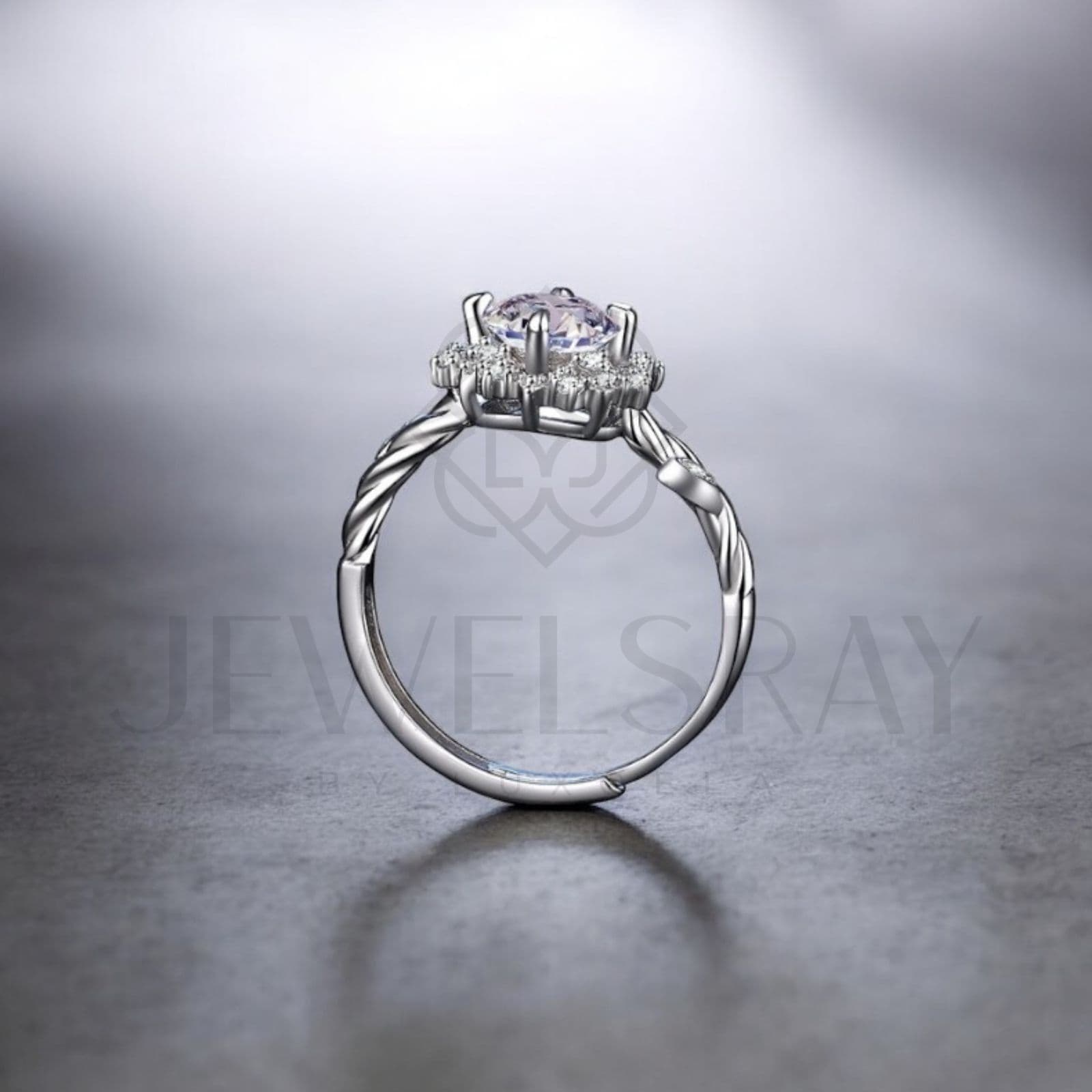 Cincin Amarys Ring Moissanite Diamond Look Kawin Perhiasan Elegant Fancy Jewelry Cincin Tunangan Wedding Ring Engagement Ring Lamaran Jewelsray Intan Permata Luxoela