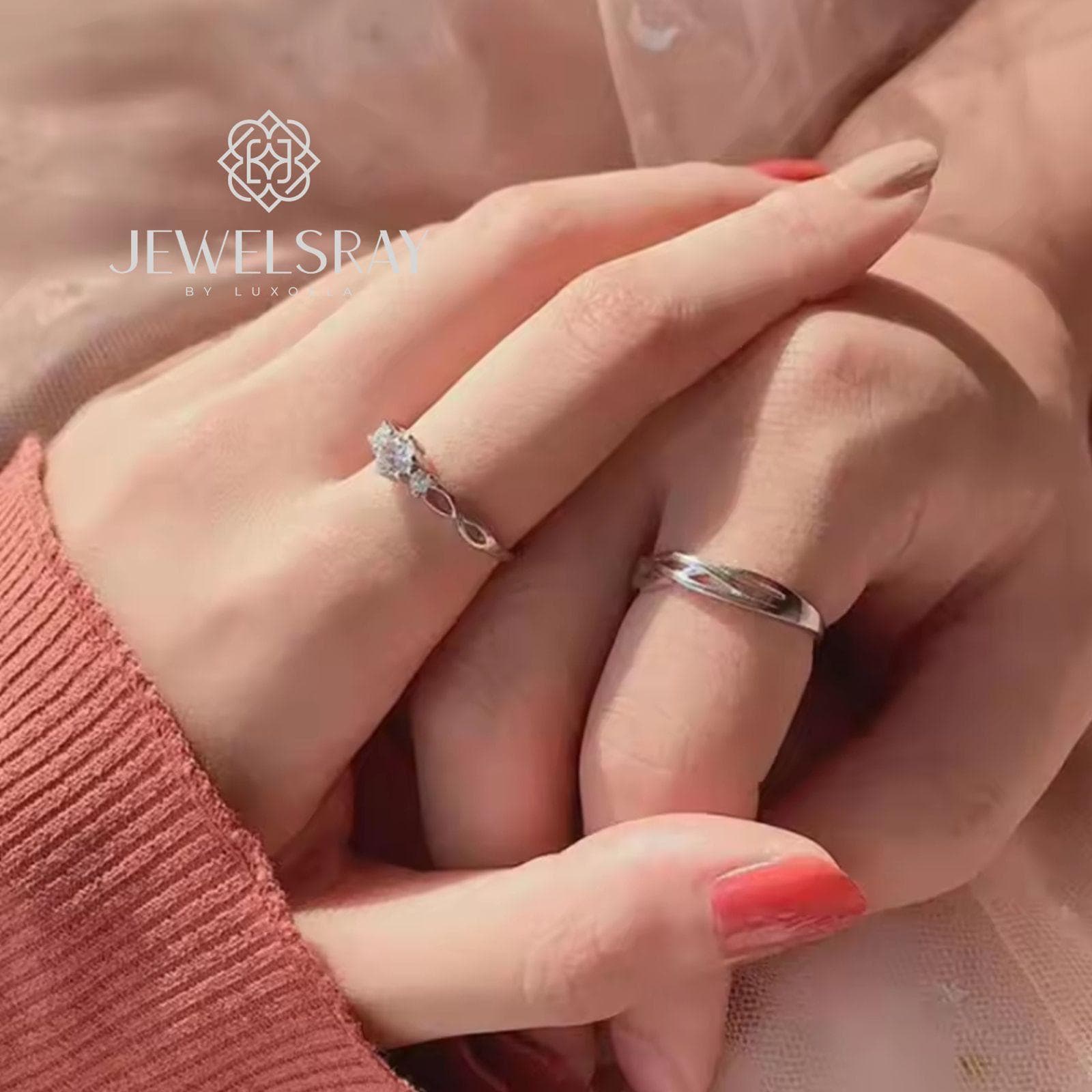Ananta Wedding Ring Set Moissanite Cincin Diamond Lamaran Kawin Tunangan Couple Ring