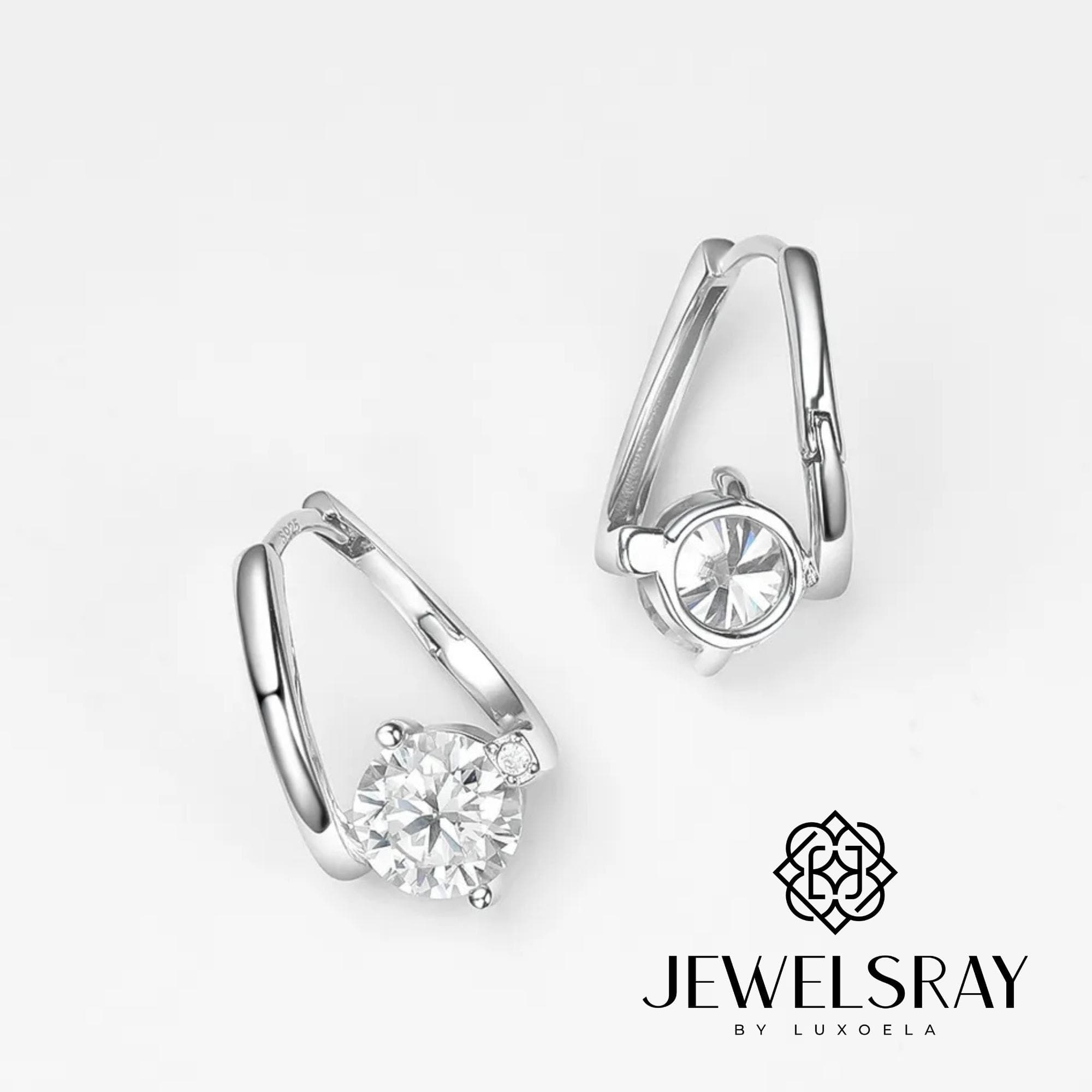 Anting Margareta Moissanite Earring Diamond Look Lamaran tunangan