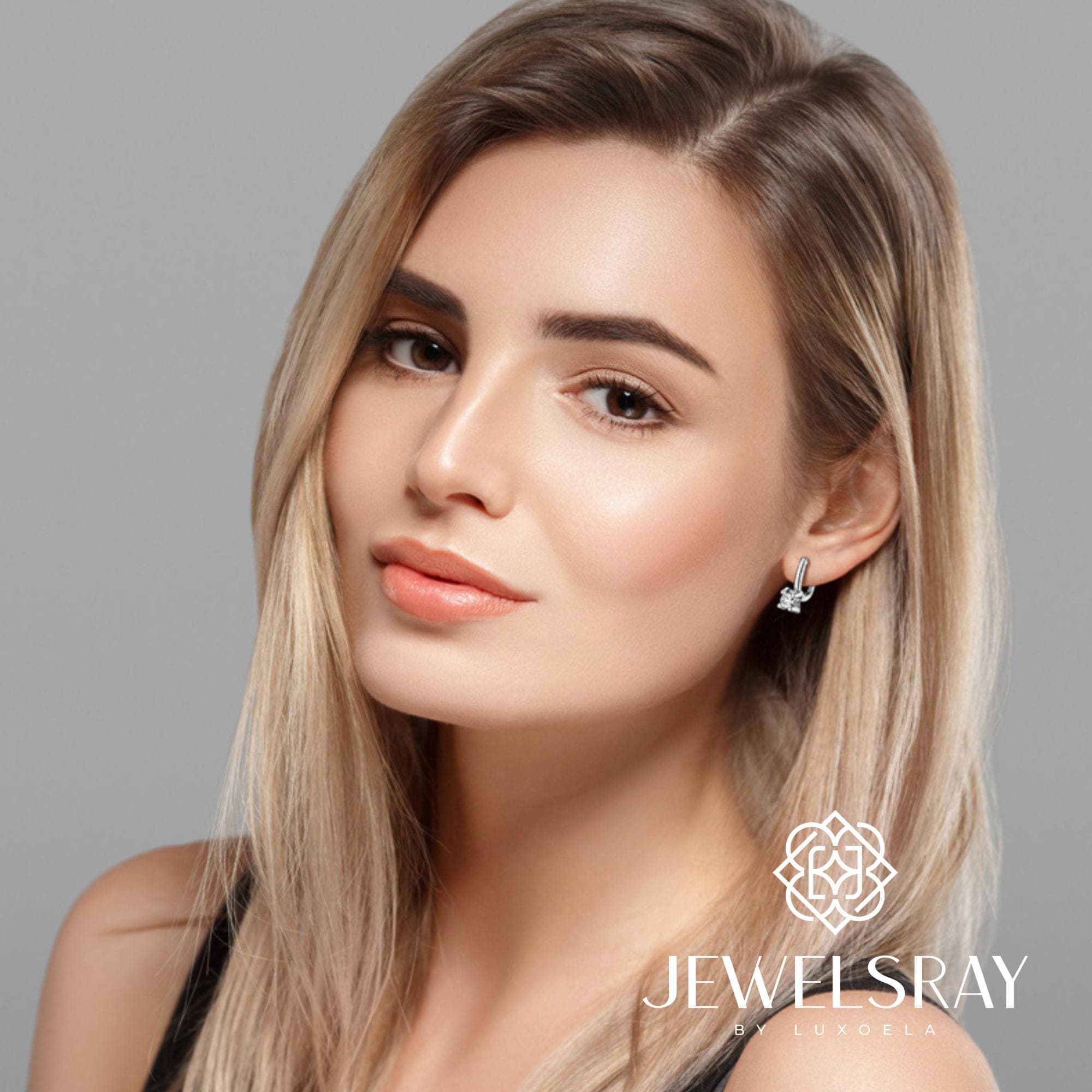 Anting Rota Moissanite Earring Diamond Look Lamaran tunangan