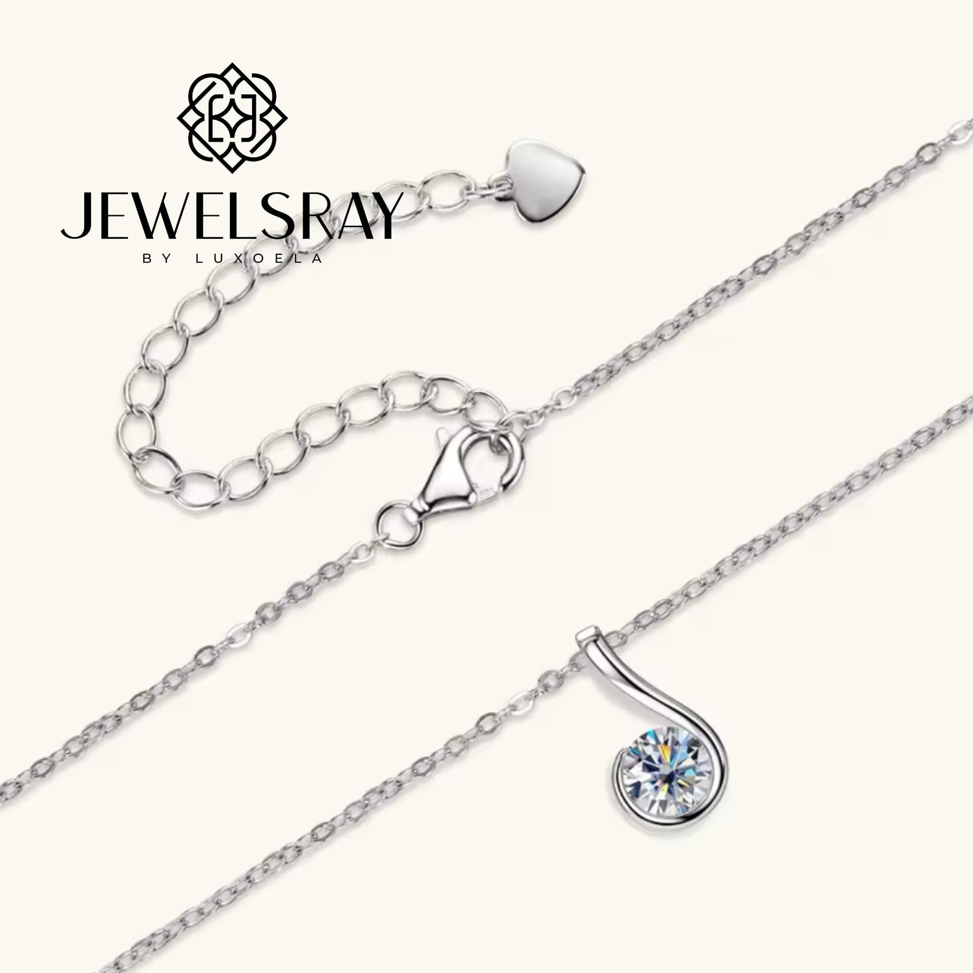 Sita Necklace Moissanite Necklace Diamond Look Lamaran Kawin Tunangan