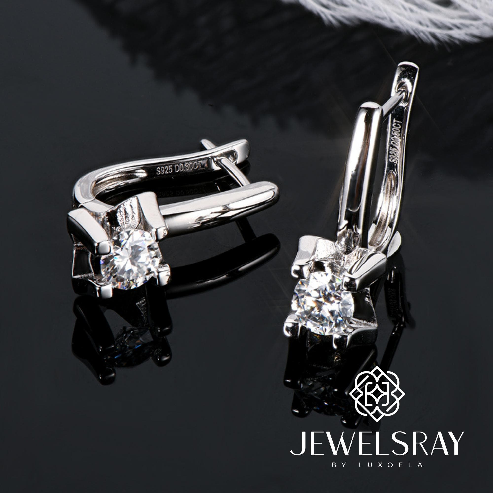Anting Rota Moissanite Earring Diamond Look Lamaran tunangan