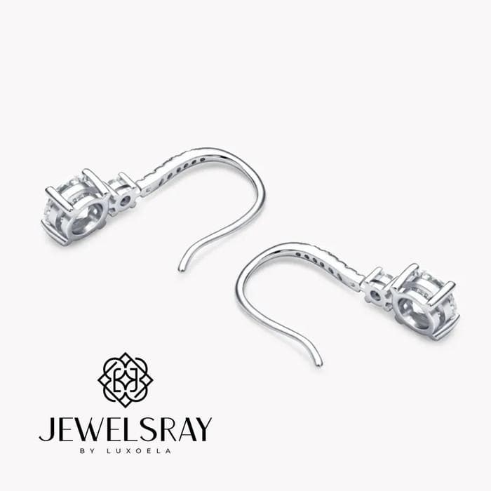 Anting Adison Moissanite Earring Diamond Look Lamaran Tunangan Kawin