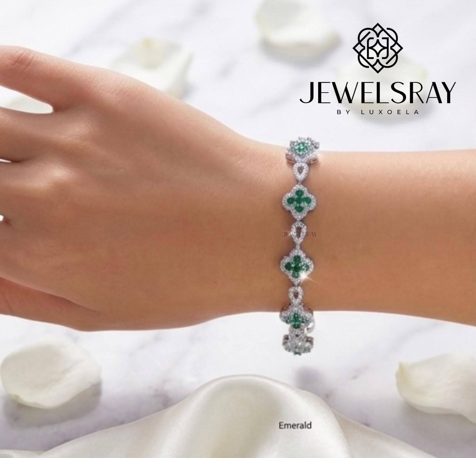 Gelang Pesta Yongin Bracelet Perhiasan Elegant Fancy Jewelry Wedding CZ Jewelsray Luxoela