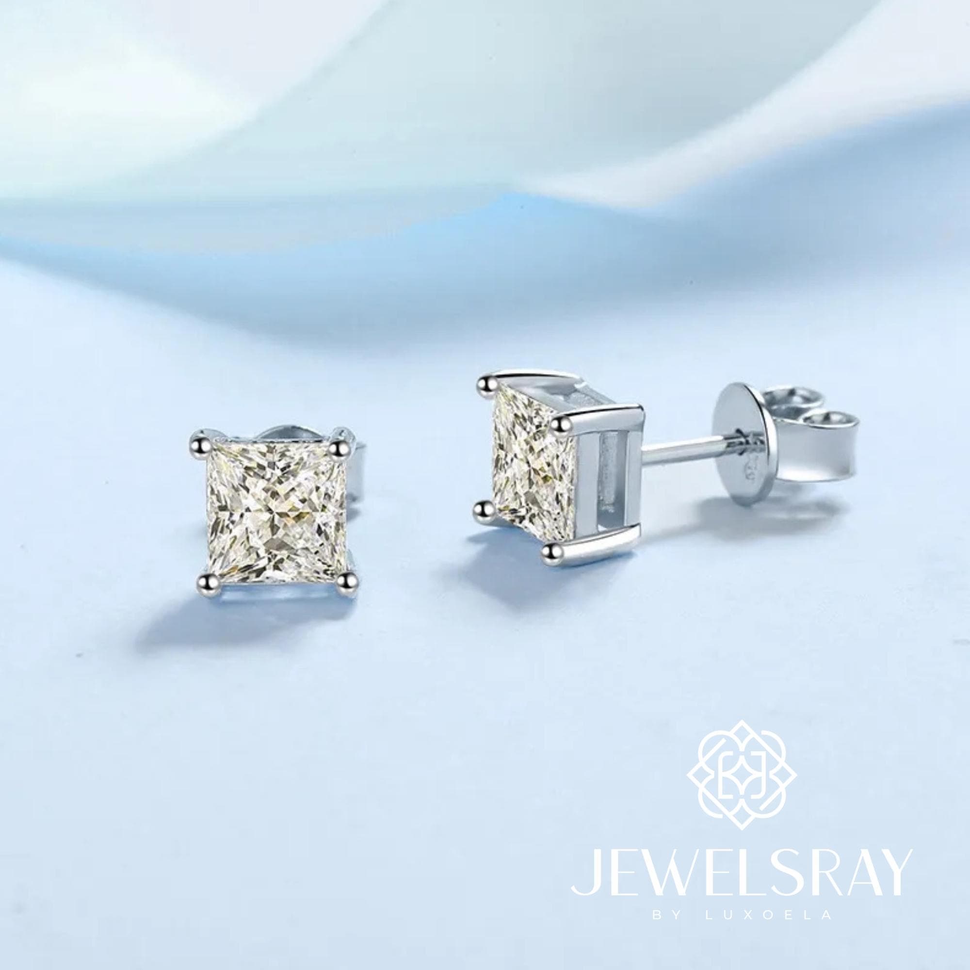 Anting Emillie Moissanite Earrings Diamond Look Lamaran Kawin Tunangan