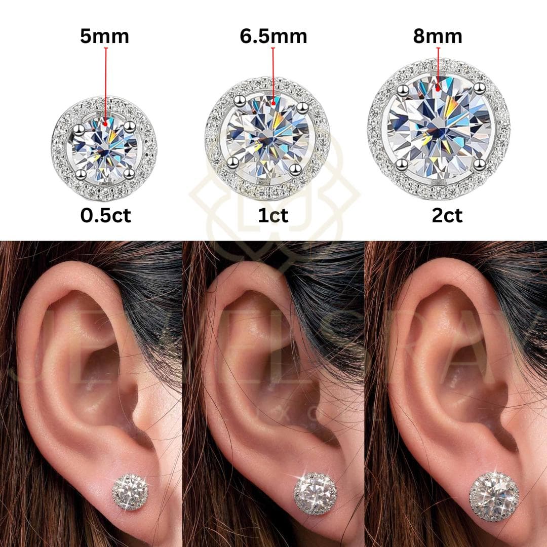 JewelsRay by Luxoela - Hermione Earrings (Moissanite)