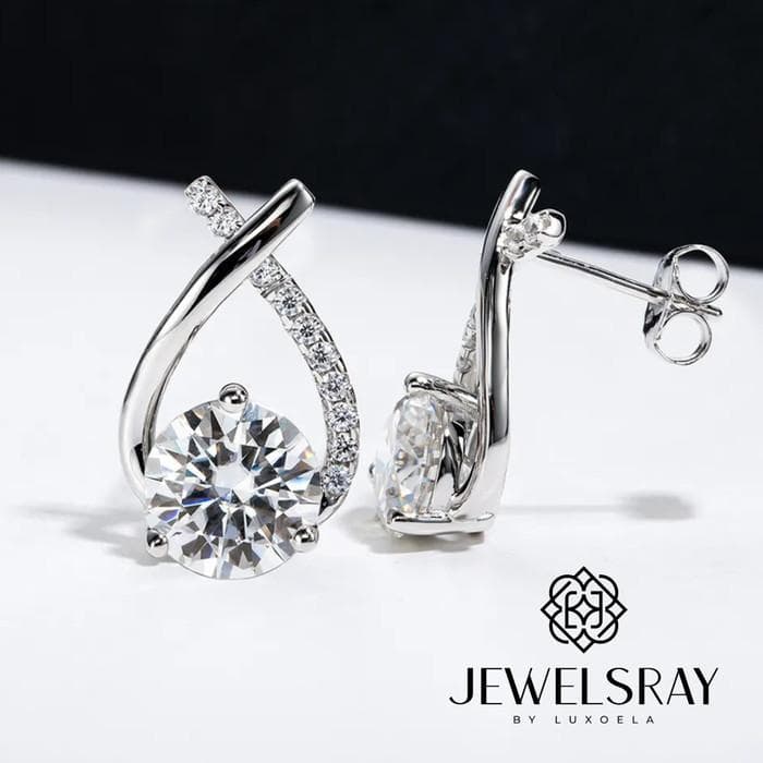 Anting Annika Moissanite Earring Diamond Look Lamaran Tunangan Kawin