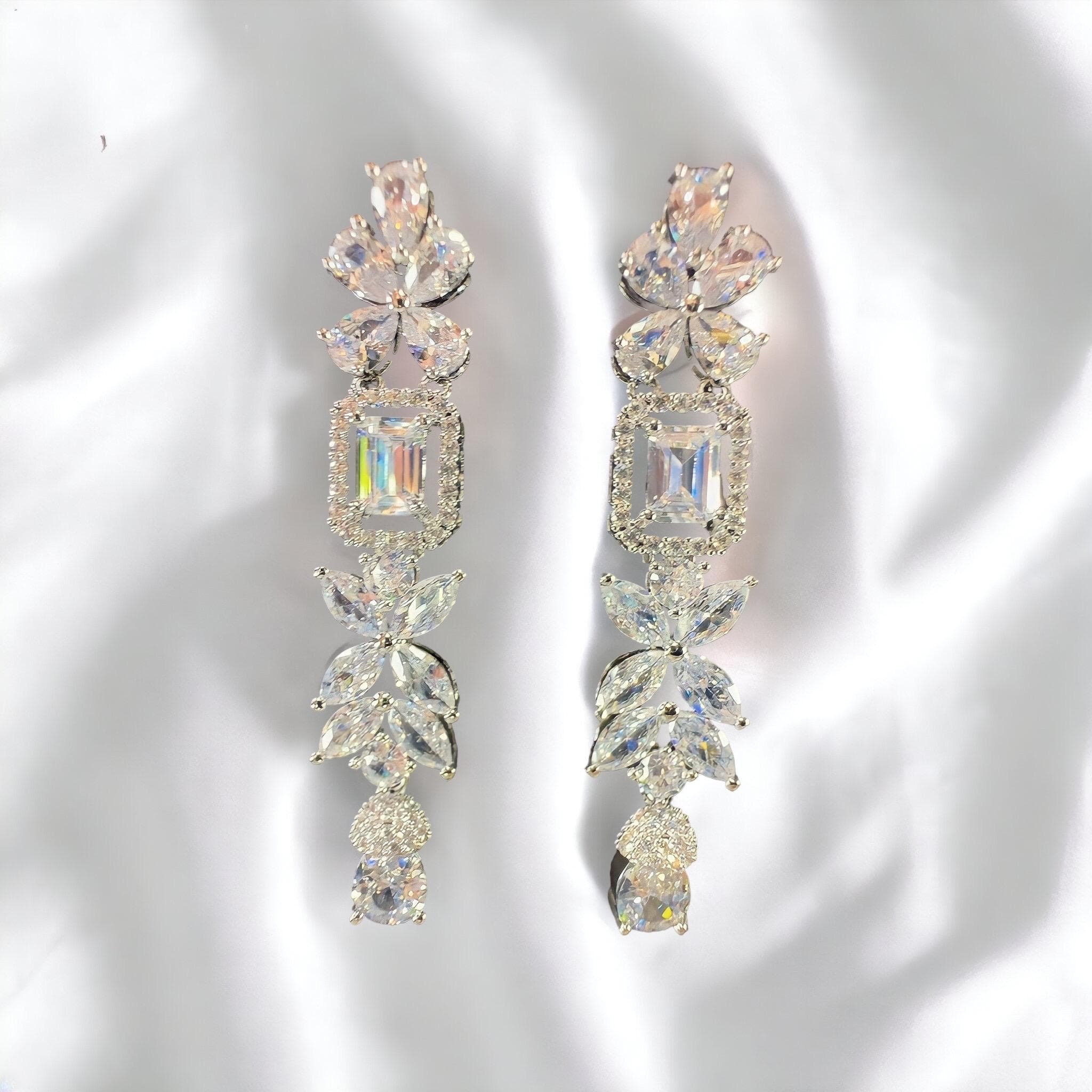Anting Pesta Ivory Earrings Perhiasan Elegant Fancy Jewelry Wedding