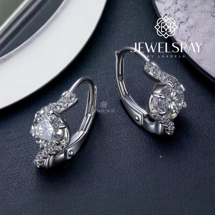 Stormi Earrings Moissanite Anting Diamond Look Kawin Jewelry Jewelsray