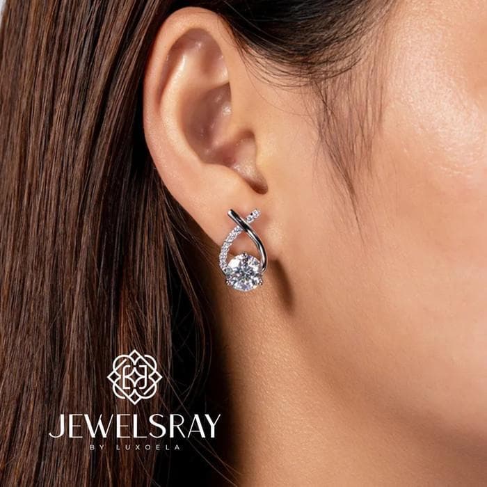 Anting Annika Moissanite Earring Diamond Look Lamaran Tunangan Kawin