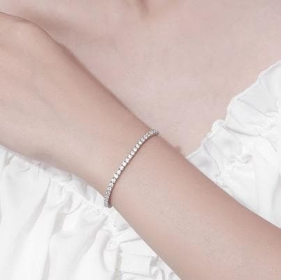 Gelang Tennis Moissanite Libertee Fancy Elegant Tennis Bracelet Jewels