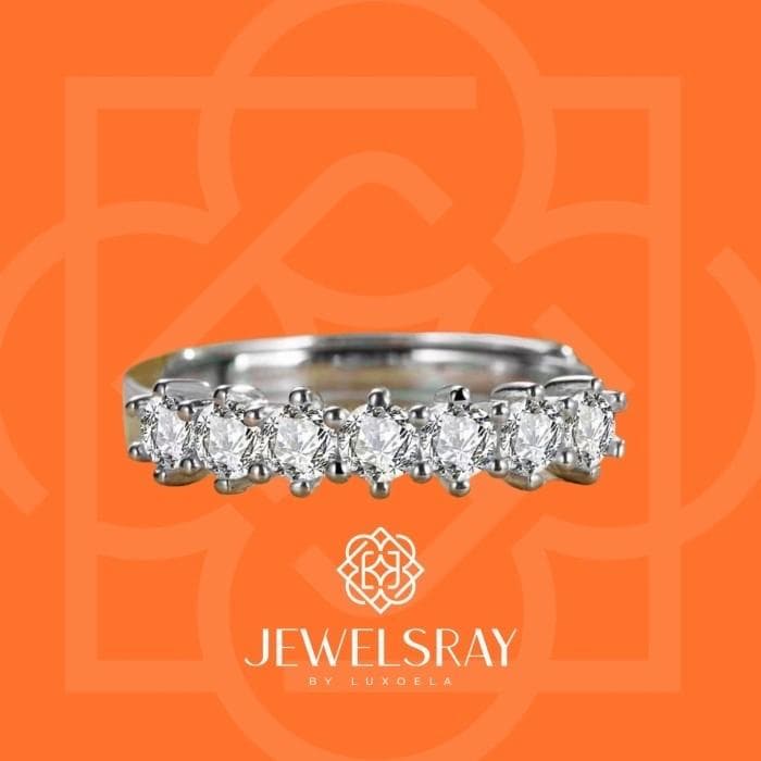 Claude Ring Adjustable Moissanite - Diamond Look Cincin Kawin Berlian