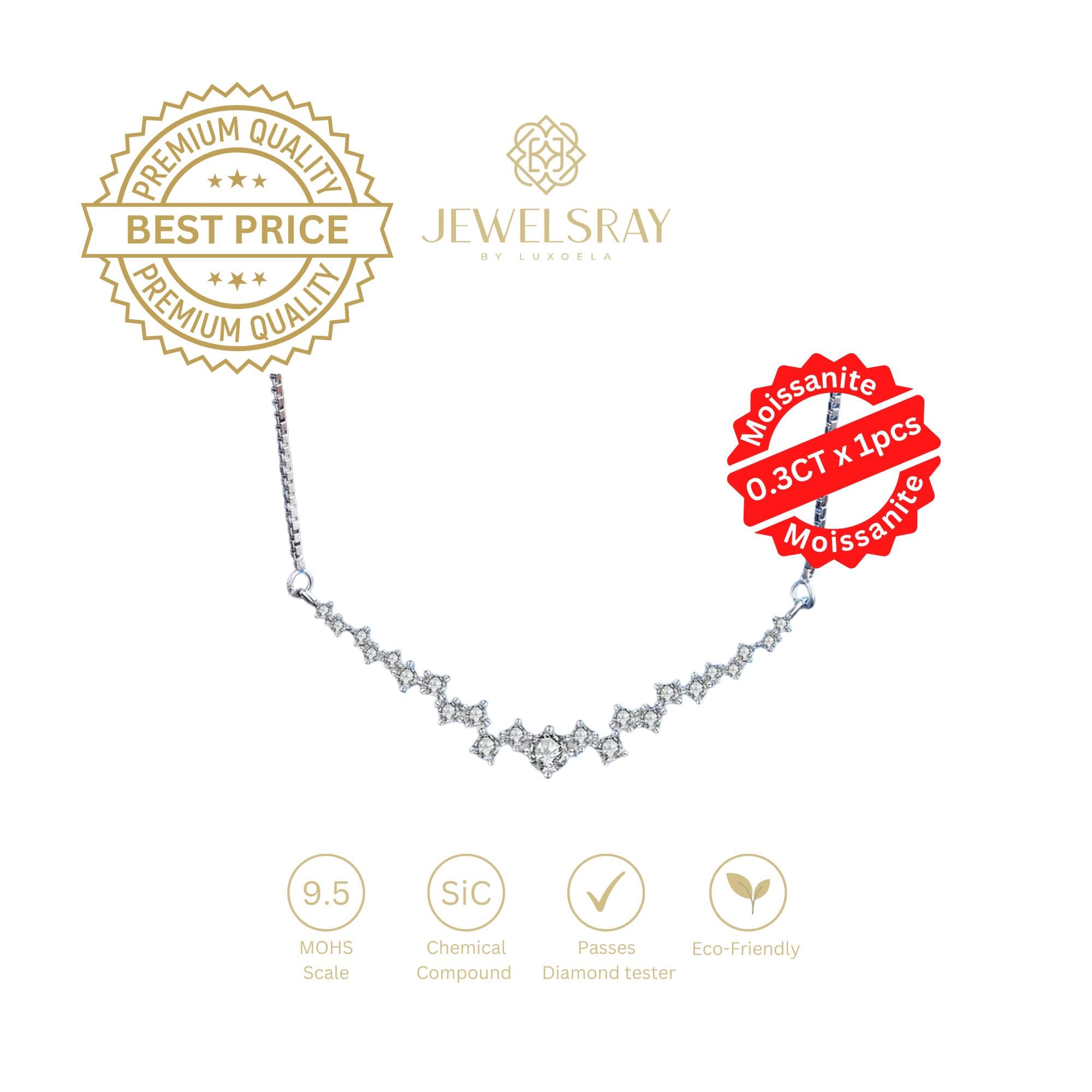 Kalung Aruna Moissanite Necklace Diamond Look Lamaran Kawin Tunangan