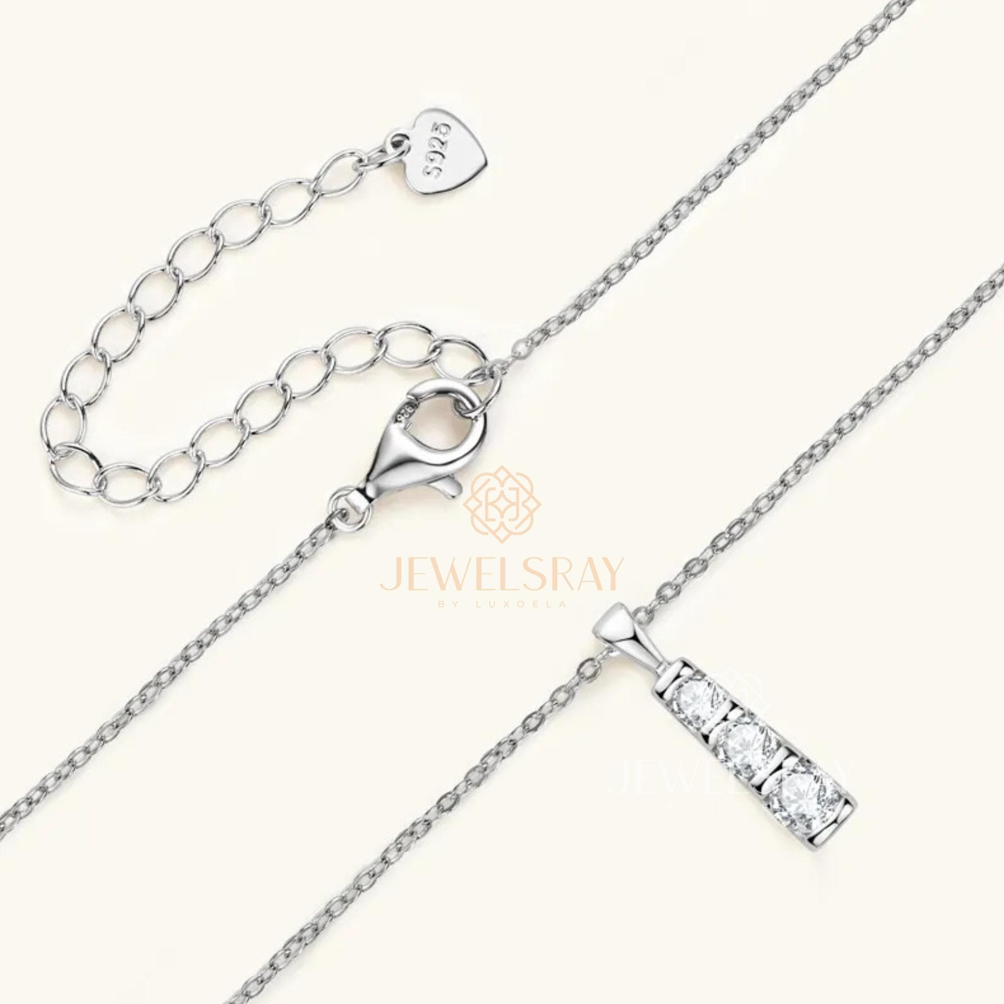 Kalung Petite trinie Moissanite Necklace Diamond Lamaran kawin