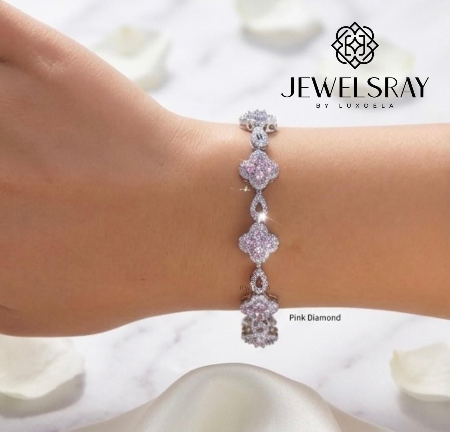 Gelang Pesta Yongin Bracelet Perhiasan Elegant Fancy Jewelry Wedding CZ Jewelsray Luxoela