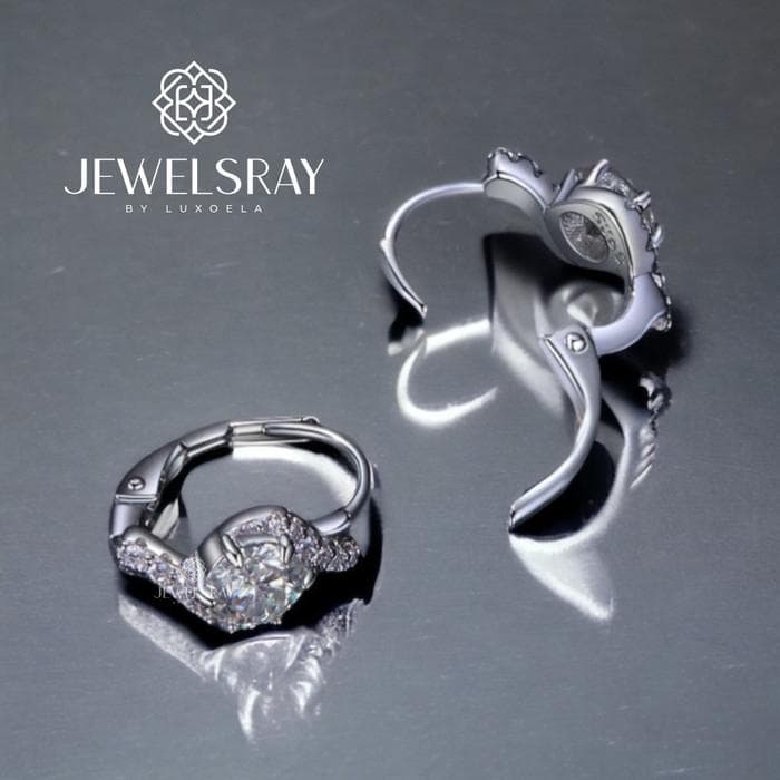 Stormi Earrings Moissanite Anting Diamond Look Kawin Jewelry Jewelsray