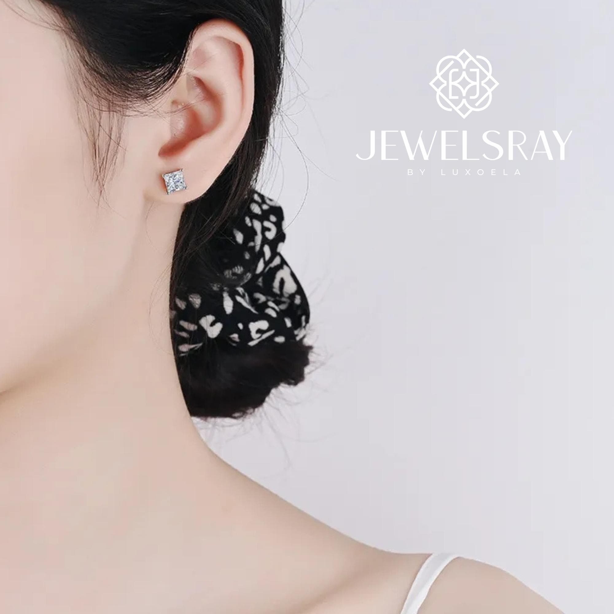 Anting Emillie Moissanite Earrings Diamond Look Lamaran Kawin Tunangan