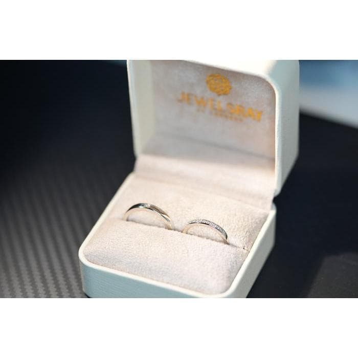 Cincin Kawin Infinite Wedding Ring Set Moissanite Ring Adjustable Perhiasan Elegant Fancy Diamond Look Jewelry Kawin Tunangan Wedding Engagement Lamaran Married Bridal Jewelsray Intan Permata Luxoela