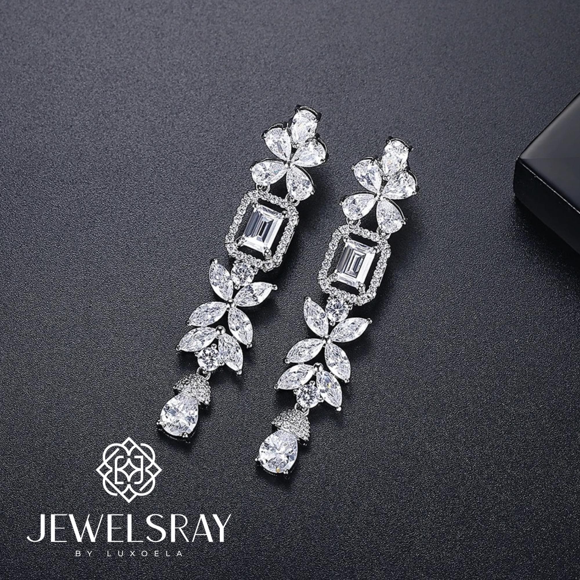 Anting Pesta Ivory Earrings Perhiasan Elegant Fancy Jewelry Wedding