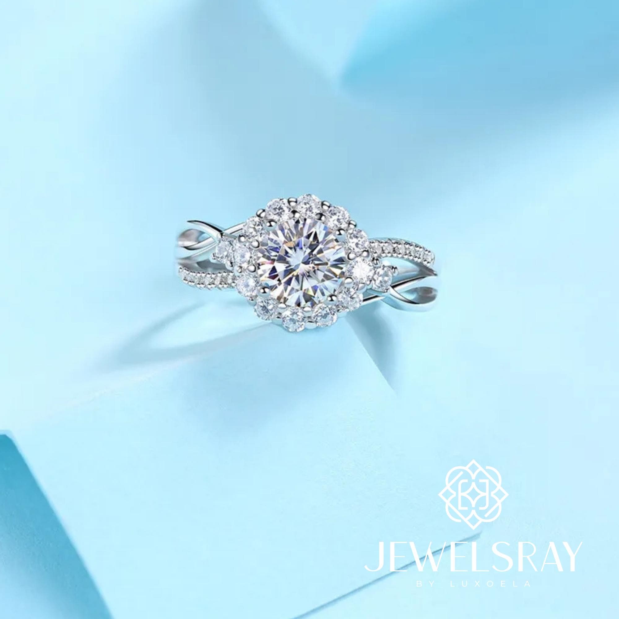 Cincin Talia Moissanite Ring Diamond Look Lamaran Tunangan Kawin