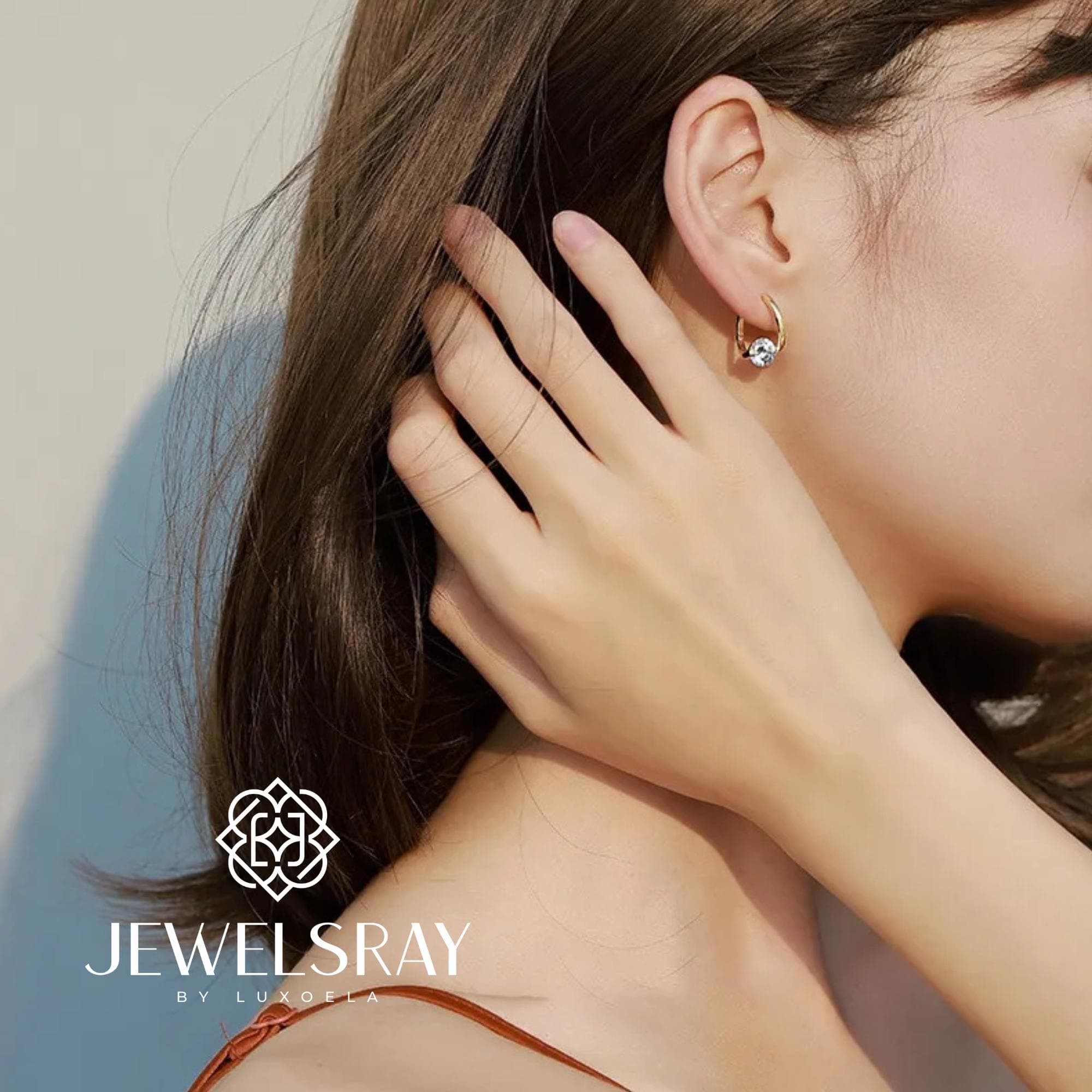 Anting Margaret Moissanite Earring Diamond Look Lamaran tunangan kawin