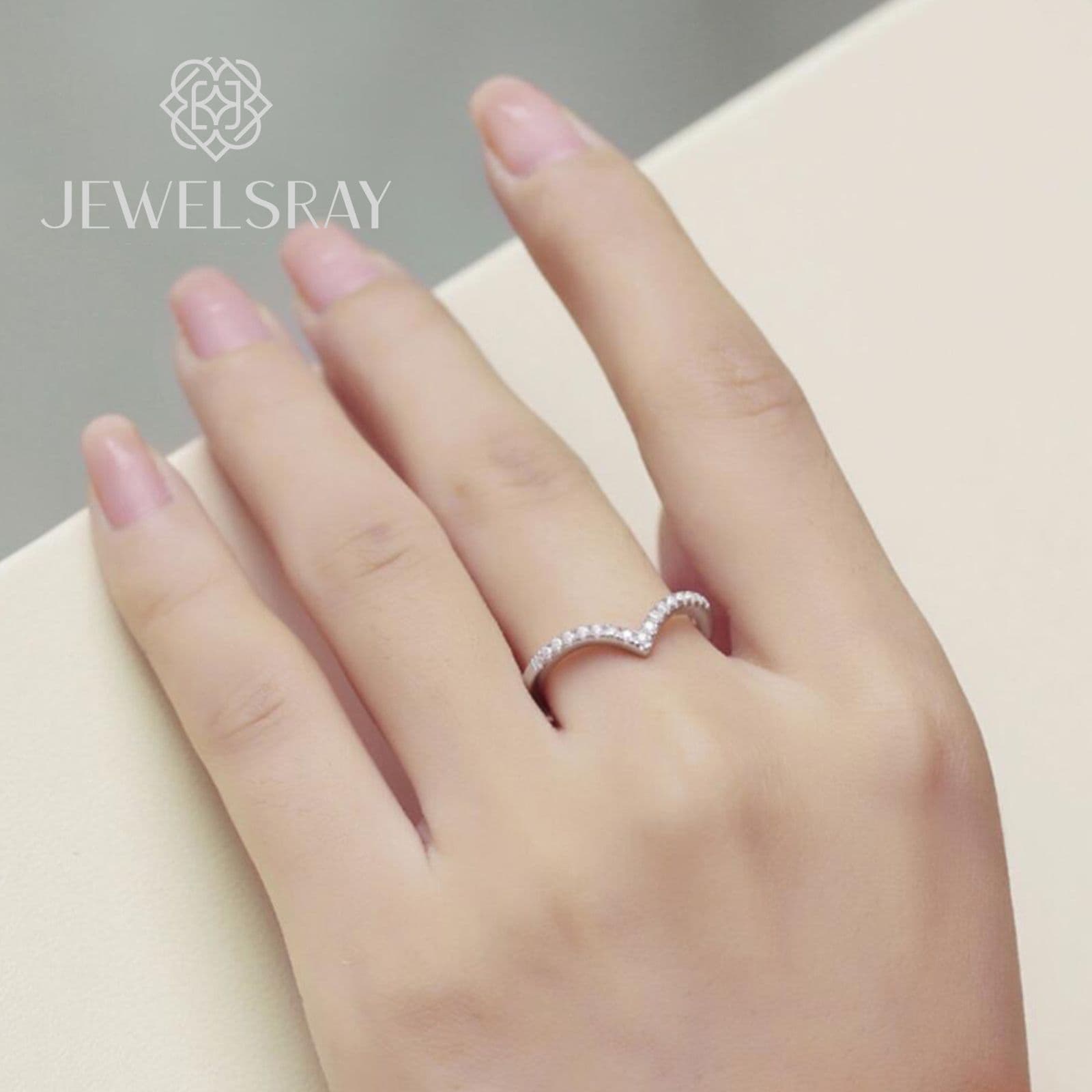 Victoria Cincin Moissanite Ring Cincin Diamond Lamaran Kawin Tunangan Stack Ring Stacking Ring Cincin Stack Stacking