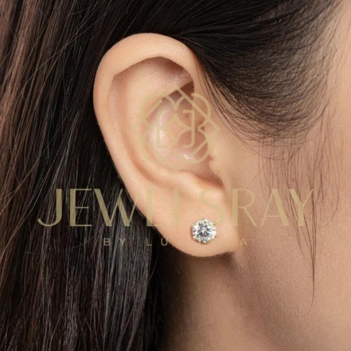 Anting Eleanor per 1 piece Moissanite Earring Satuan bukan sepasang
